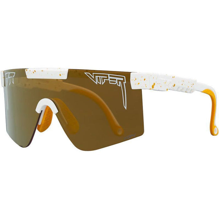 The Originals Wide, Bel Air White Splatter/Gold HDPV Mirror Polarised Lenses