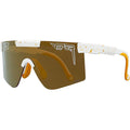 The Originals Wide, Bel Air White Splatter/Gold HDPV Mirror Polarised Lenses