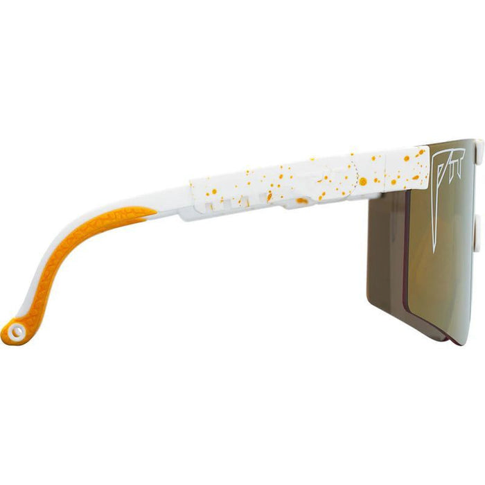 The Originals Wide, Bel Air White Splatter/Gold HDPV Mirror Polarised Lenses