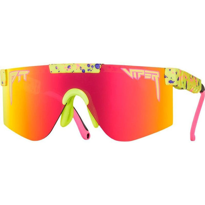 The Pit Viper XS, 1993 Yellow and Red Splatter/Orange Yellow Mirror Lenses