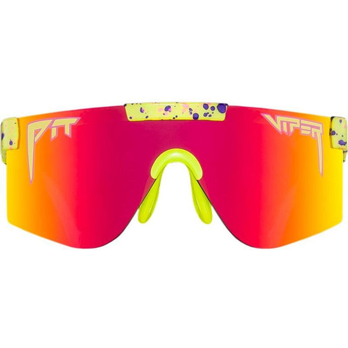 The Pit Viper XS, 1993 Yellow and Red Splatter/Orange Yellow Mirror Lenses