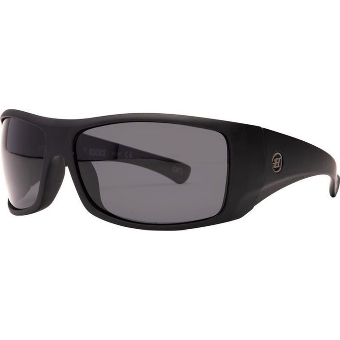The Rocks, Matte Black Floating/Grey Polarised Lenses