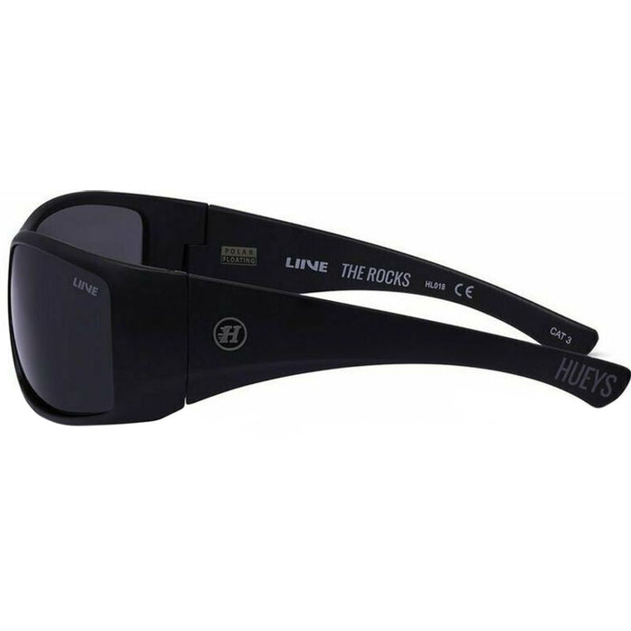 The Rocks, Matte Black Floating/Grey Polarised Lenses