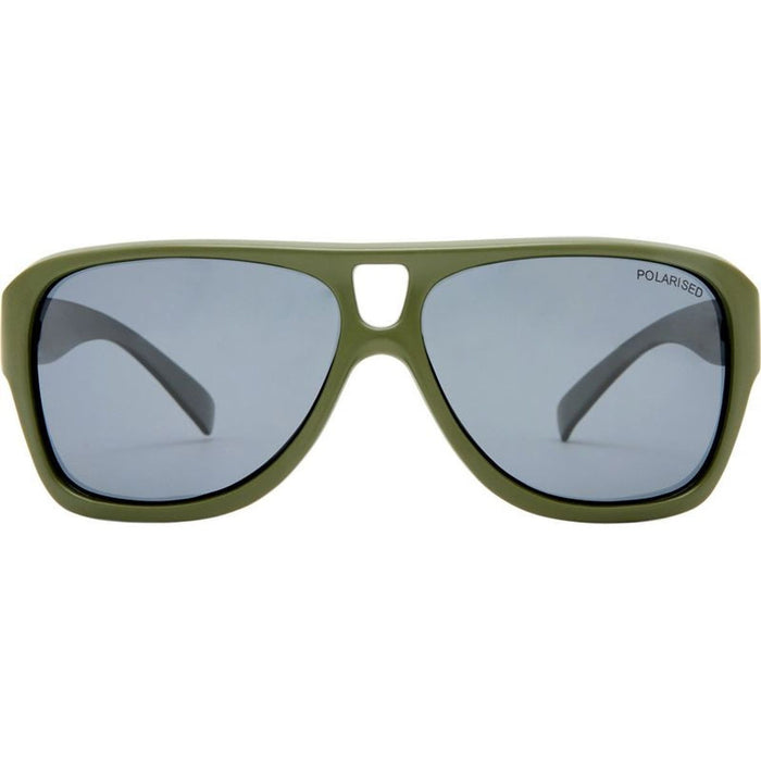 Timber Wolf - Kids, Matte Khaki and Camo/Smoke Polarised Lenses