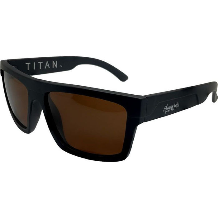 Titan, Matte Black/Brown Polarised Lenses