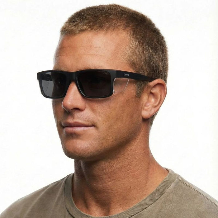 Tradie Safety, Matte Black/Grey Lenses