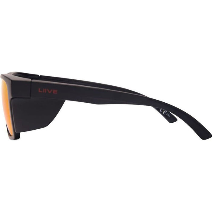 Tradie X Safety, Matte Black/Red Mirror Polarised Lenses