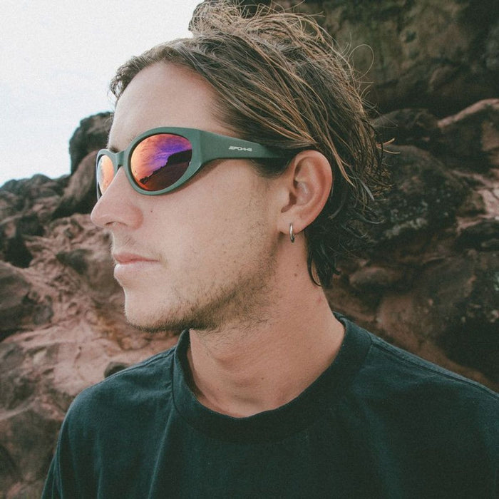 Trinity, Matte Forest/Red Mirror Lenses