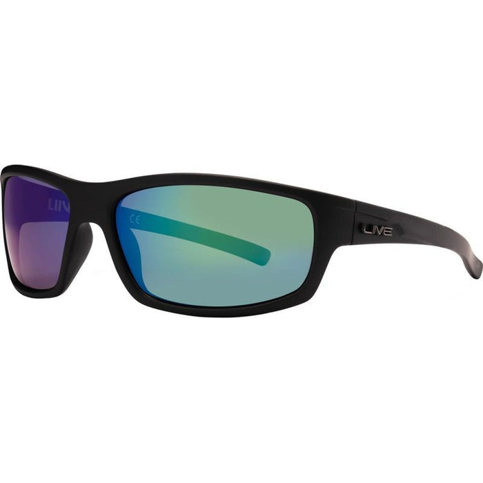 Tuna, Matte Black/Green Mirror Polarised Lenses