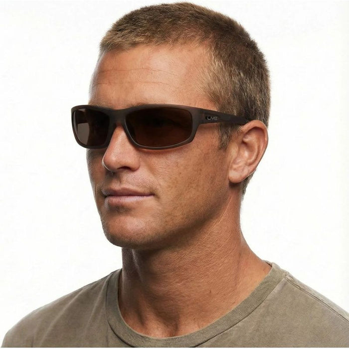 Tuna, Matte Xtal Army/Brown Polarised Lenses