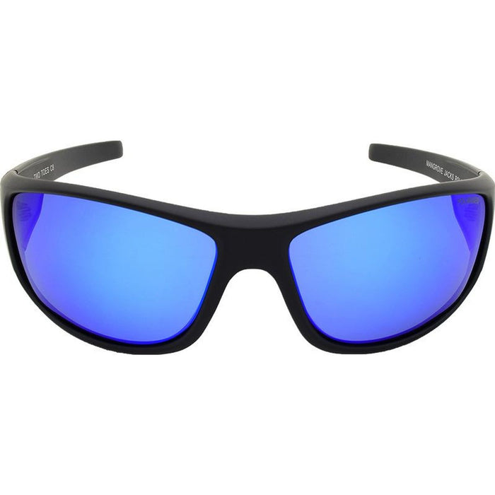 Two Toes, Matte Black/Ice Blue Mirror Polarised Lenses