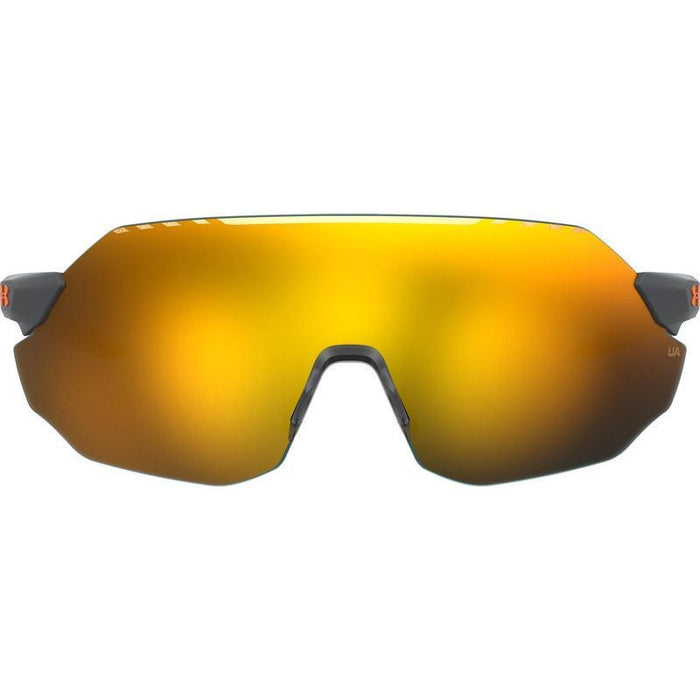 UA Halftime/F, Matte Grey and Orange/Orange Mirror Lenses