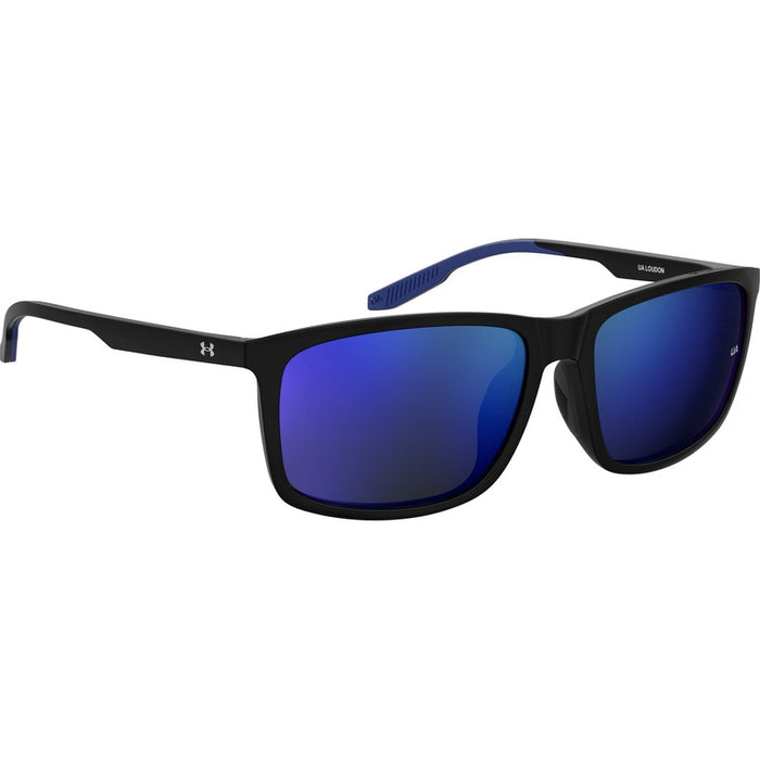 UA Loudon, Black and Blue/Blue Mirror Lenses