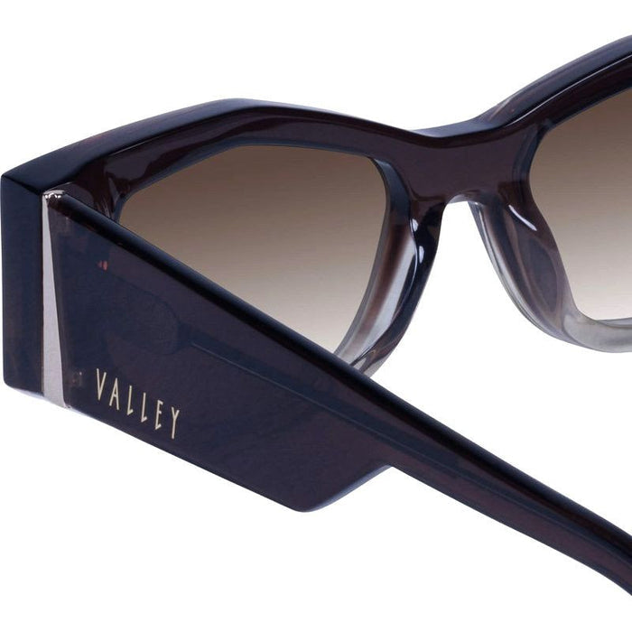 Valiant, Smoky Quartz with Gunmetal Trim/Brown Gradient Lenses