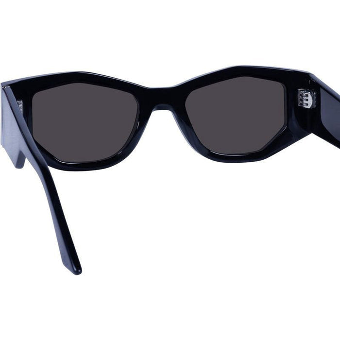 Valiant, Gloss Black with Silver Metal Trim/Black Lenses