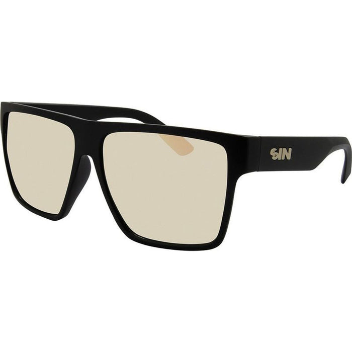 Vespa II, Black/Gold Flash Mirror Polarised Lenses