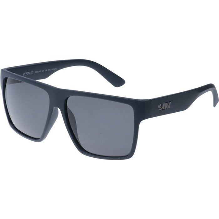 Vespa II, Matte Navy/Smoke Polarised Lenses