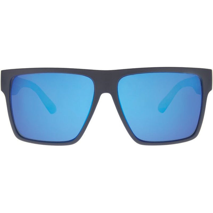 Vespa II, Matte Black/Blue Flash Mirror Polarised Lenses