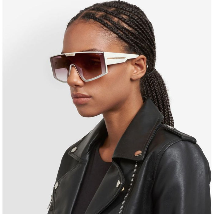 Victory C 18/S, Ivory/Burgundy Gold Mirror Gradient Lenses