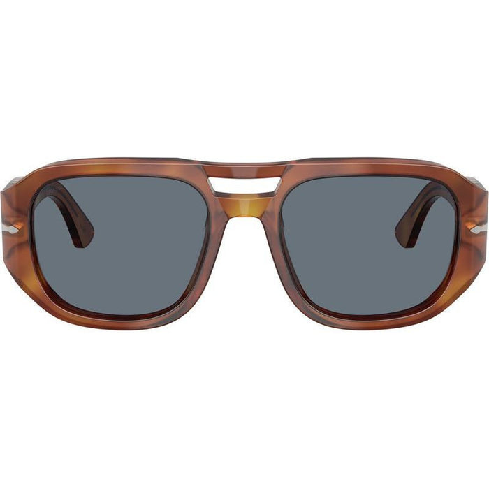 Vincent PO3373S, Terra Di Siena/Light Blue Glass Lenses 53 Eye Size