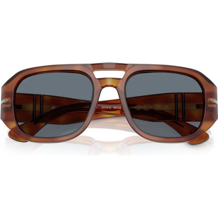 Vincent PO3373S, Terra Di Siena/Light Blue Glass Lenses 53 Eye Size