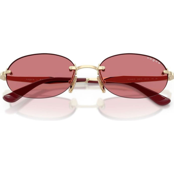 VO4342S, Pale Gold/Red Lenses