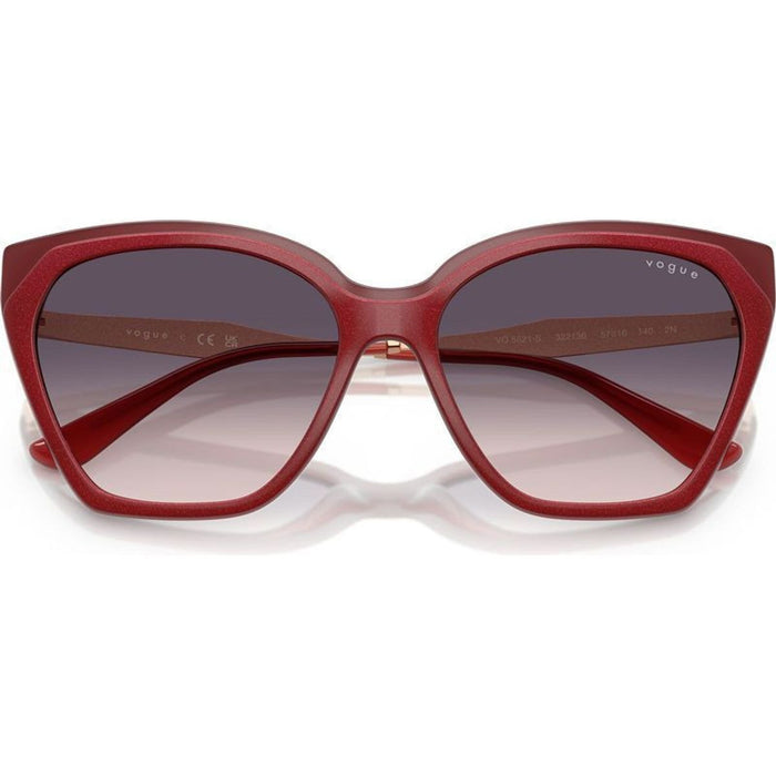 VO5521S, Top Red and Opal Red/Dark Grey Pink Gradient Lenses