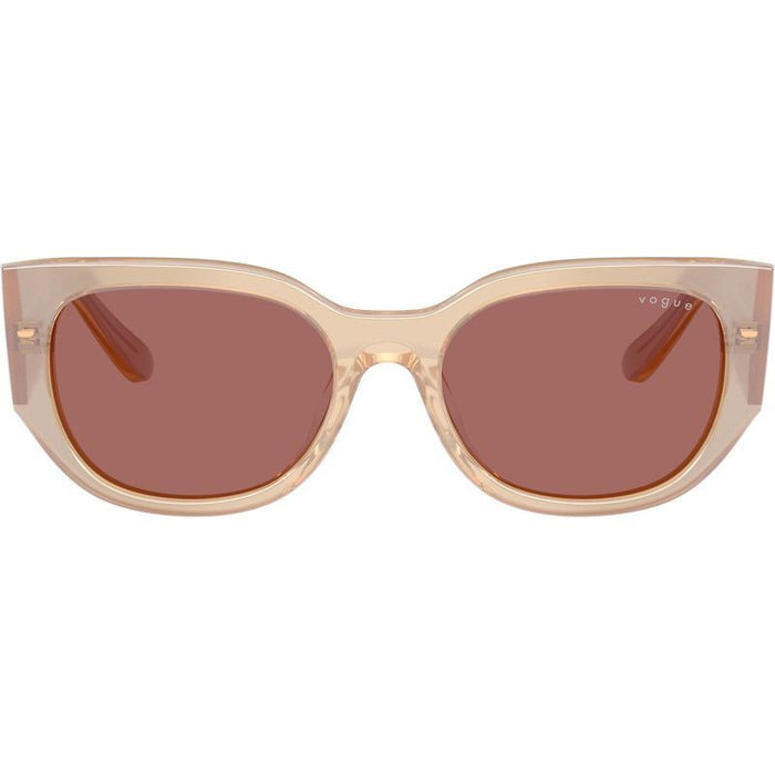 VO5641SU, Transparent Pearl Cream/Dark Violet Lenses
