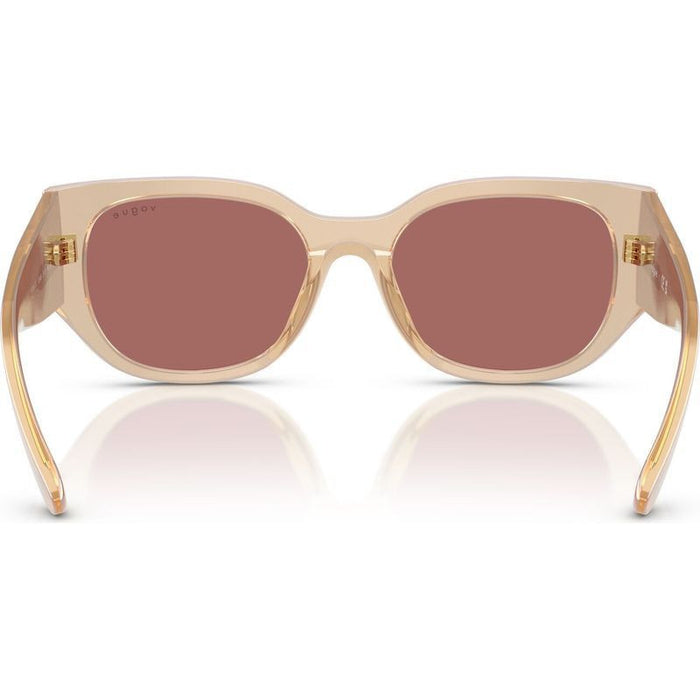 VO5641SU, Transparent Pearl Cream/Dark Violet Lenses