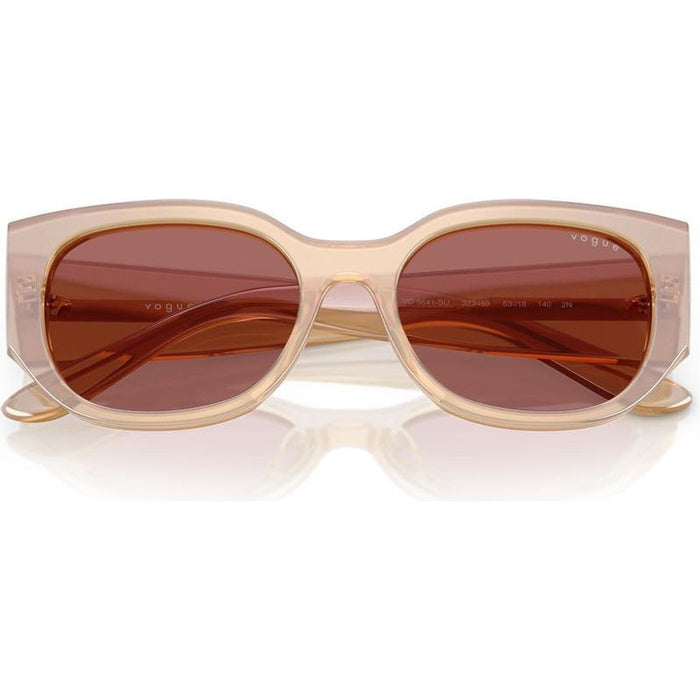 VO5641SU, Transparent Pearl Cream/Dark Violet Lenses