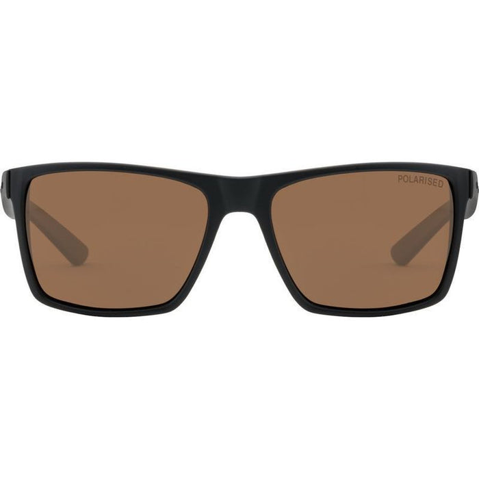 Volcano, Satin Black/Brown Polarised Lenses