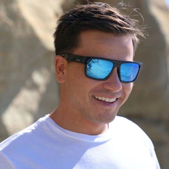 Volley, Gloss Black/Blue Mirror Lenses