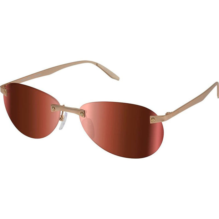 Voyager, Satin Gold/Drive Mirror Polarised Lenses