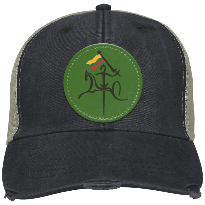 Vytis With Lithuanian Flag - Distressed Ollie Cap - Circle Patch