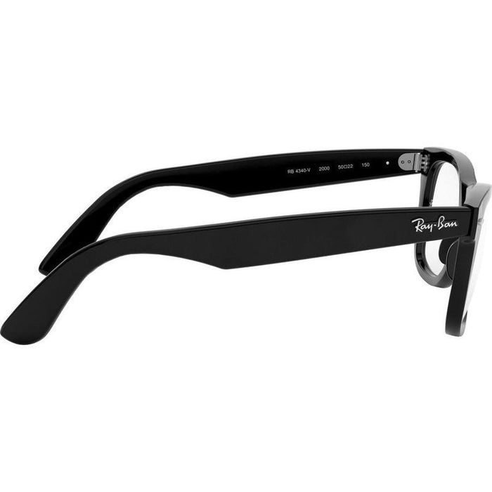 Wayfarer Ease RX4340V, Black/Clear Lenses