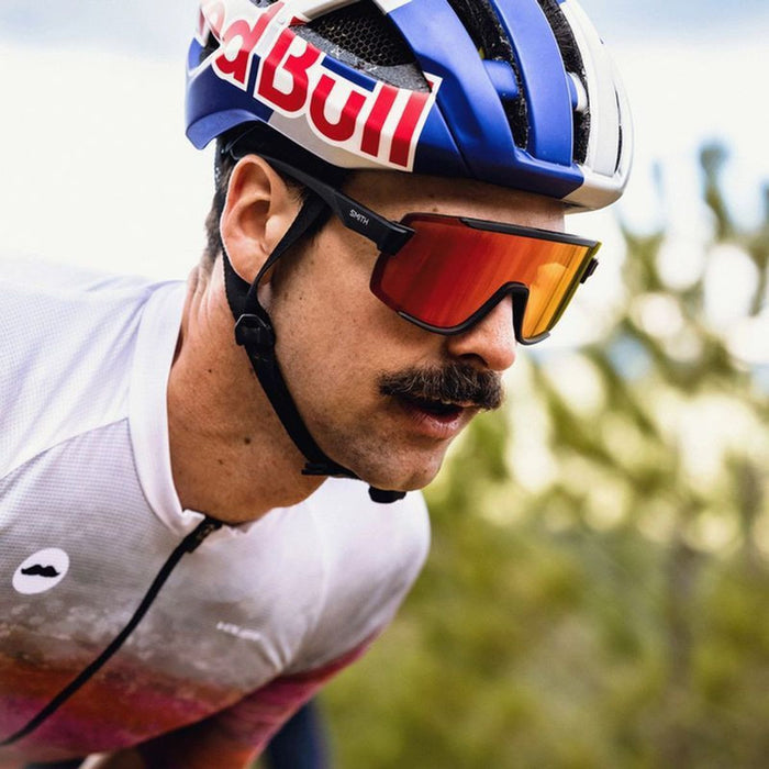 Wildcat, Matte Black/Chromapop Red Mirror Lenses