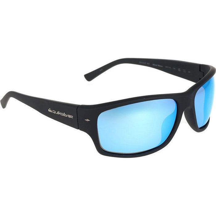 Wind Wave, Rubber Black/Blue Mirror Polarised Lenses