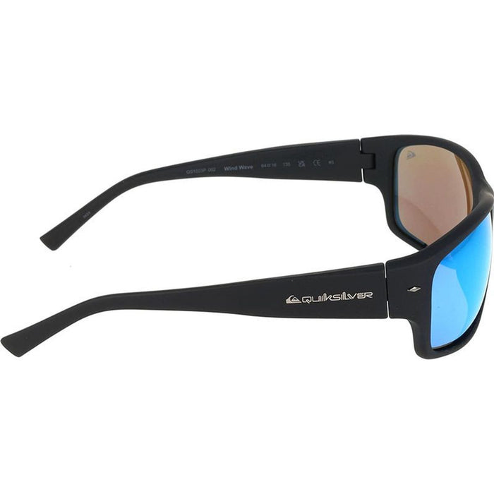 Wind Wave, Rubber Black/Blue Mirror Polarised Lenses