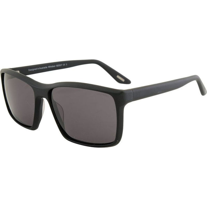 Windsor, Matte Black/Grey Polarised Lenses
