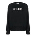 Women's Msgm Lynx Printed Sweatshirt Black