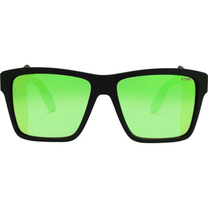 XG Brooksy, Matte Black/Green Mirror Glass Polarised Lenses