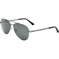 Zeppelin, Brushed Gunmetal and Eco Matte Black/Grey Glass Polarised Lenses