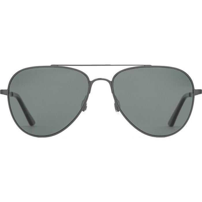 Zeppelin, Brushed Gunmetal and Eco Matte Black/Grey Glass Polarised Lenses